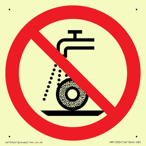 Prohibition: Do not use for wet grinding